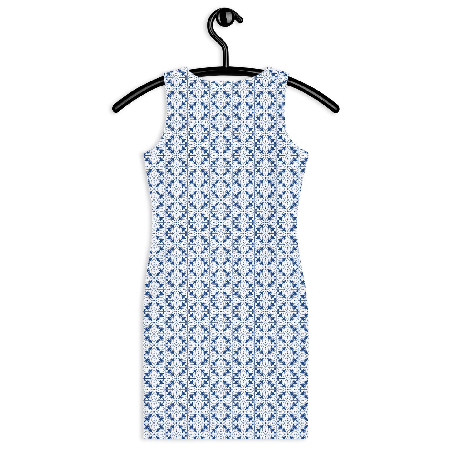 Azulejos - White/Blue - Cut & Sew Dress