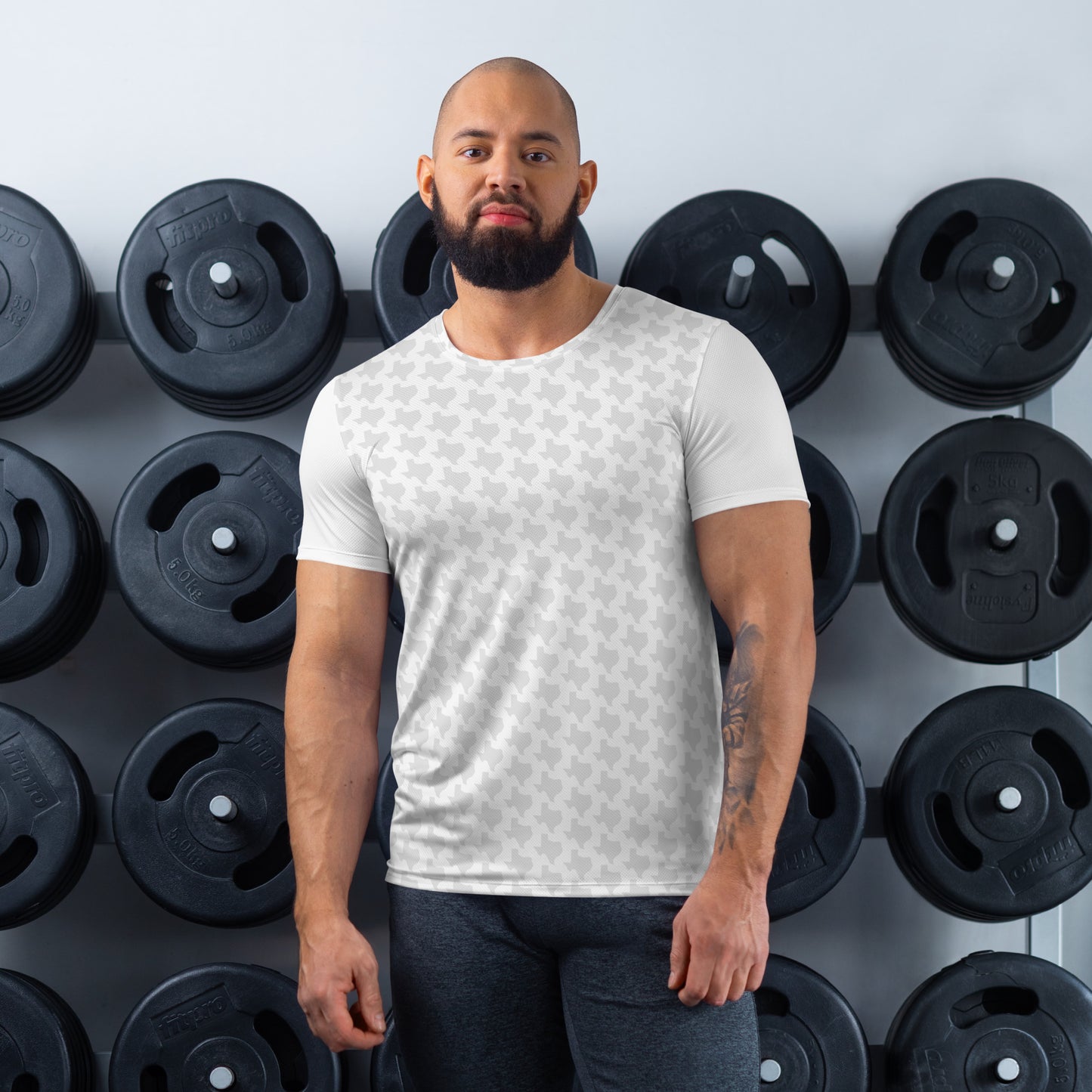 Texas - White/Grey - Men's Athletic T-Shirt