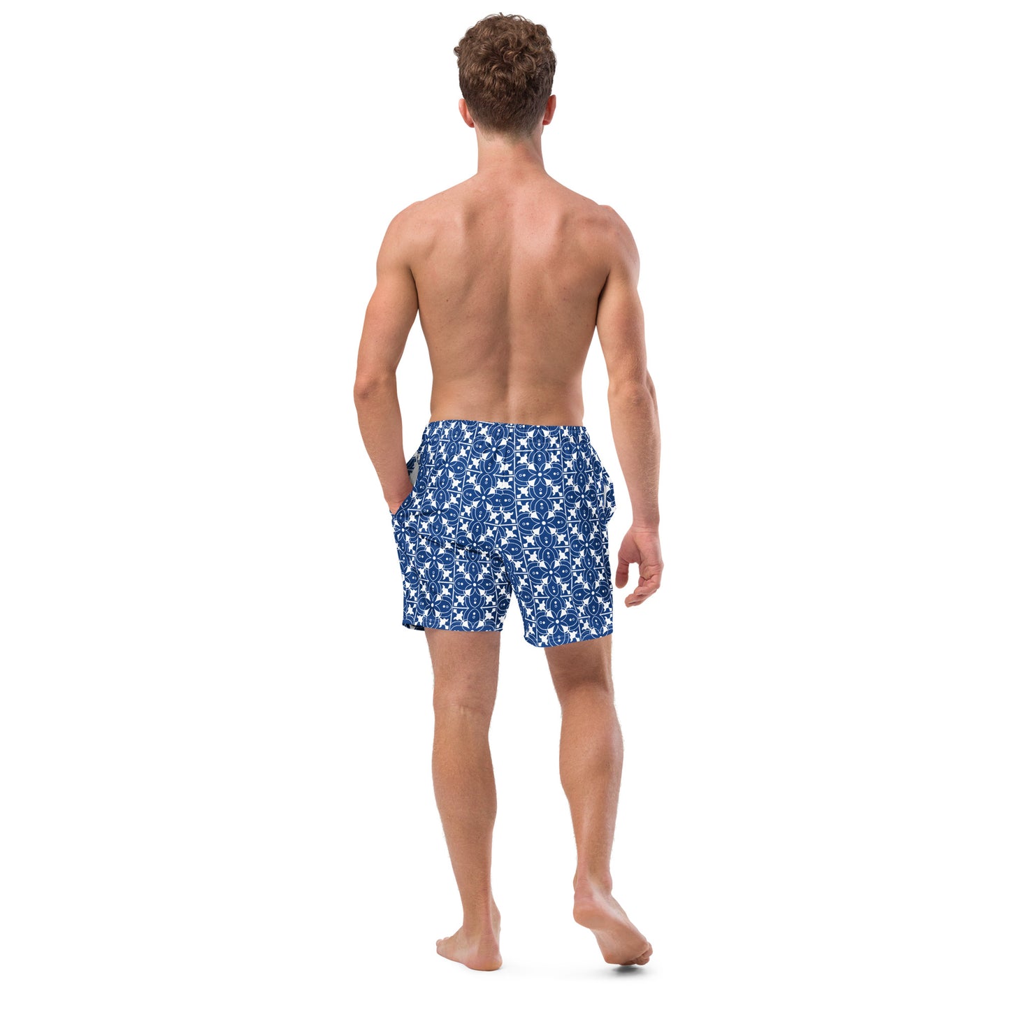Azulejos - Blue/White - Men's Swim Trunks