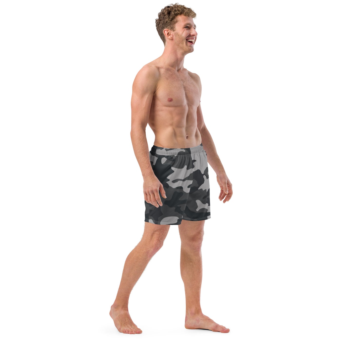 Grey Camo - Men's Swim Trunks