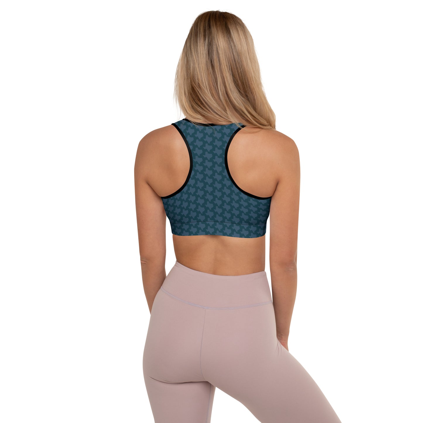 Texas - Dark Blue - Padded Sports Bra