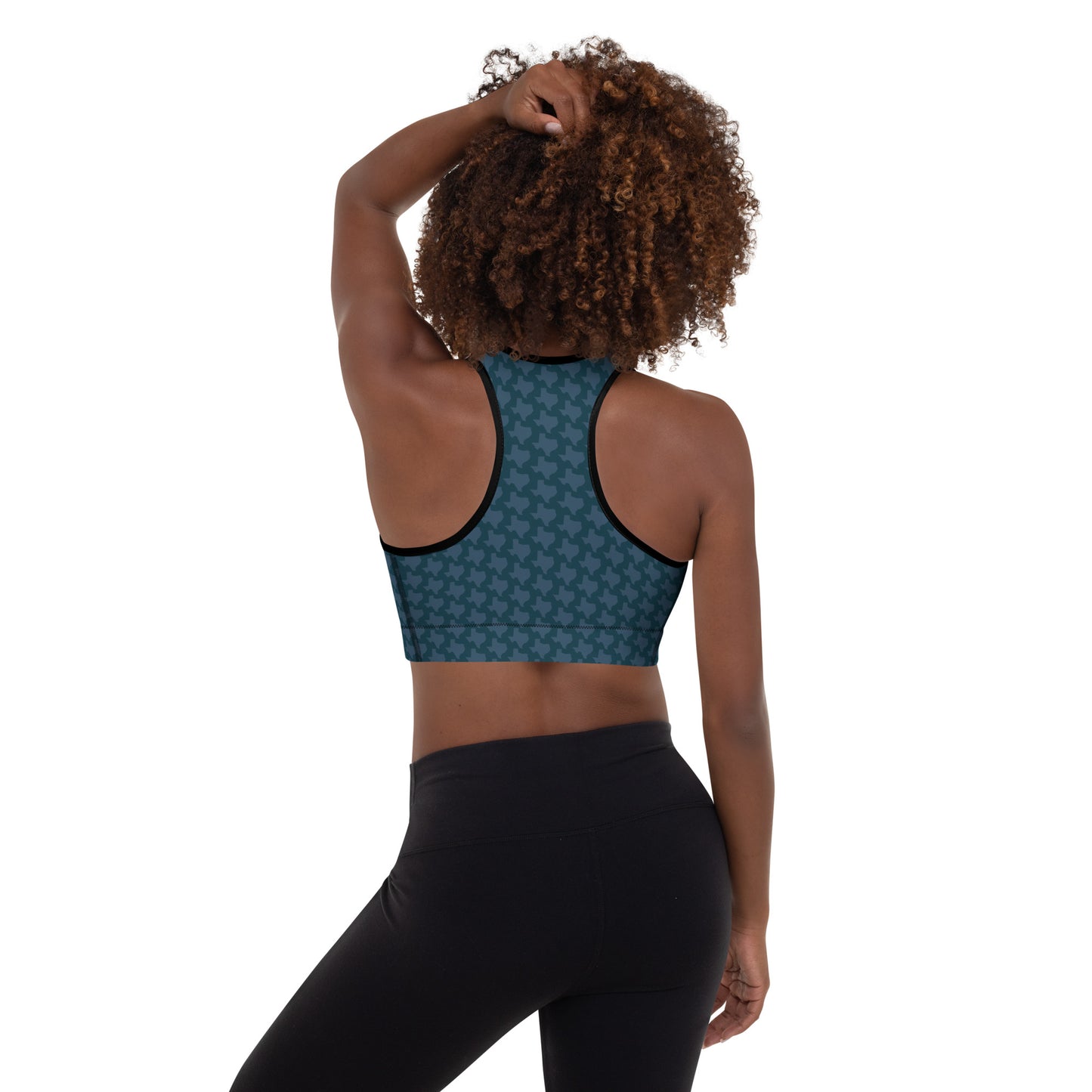 Texas - Dark Blue - Padded Sports Bra