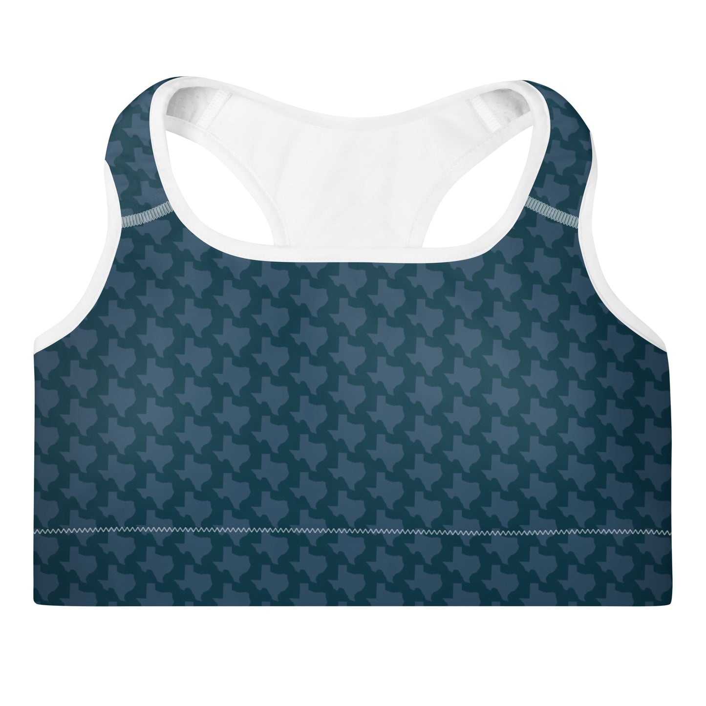 Texas - Dark Blue - Padded Sports Bra