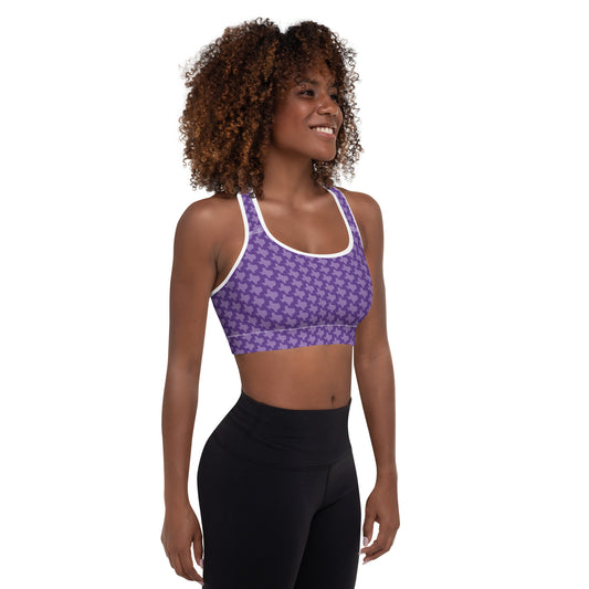 Texas - Purple - Padded Sports Bra