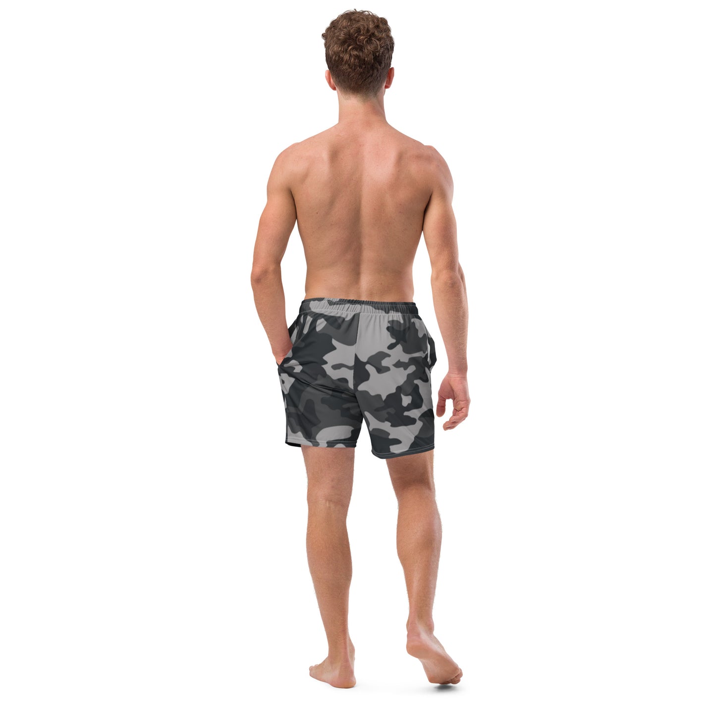 Grey Camo - Men's Swim Trunks