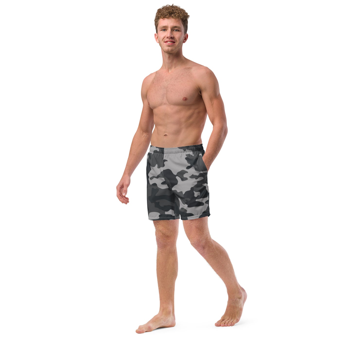 Grey Camo - Men's Swim Trunks