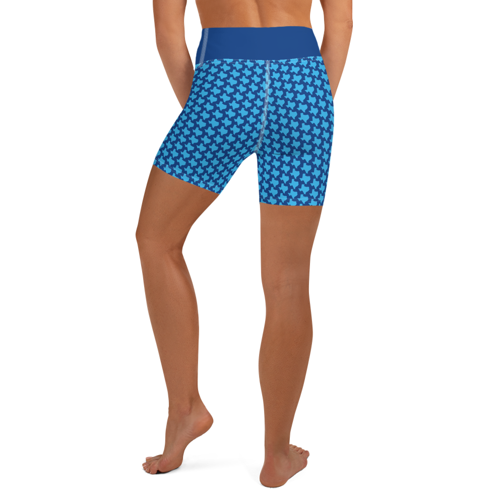 Texas - Blue - Yoga Shorts