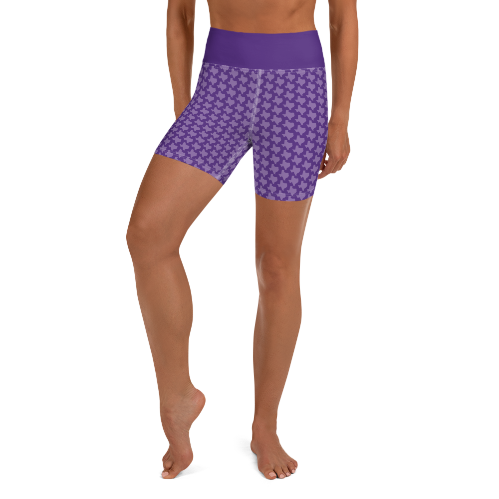 Texas - Purple - Yoga Shorts