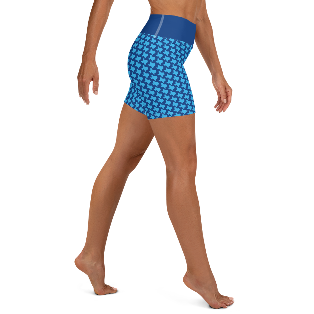 Texas - Blue - Yoga Shorts