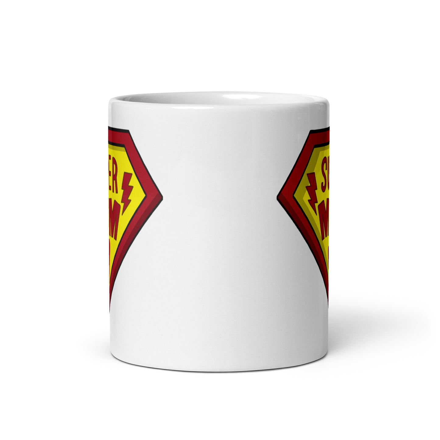Super Mom - White Glossy Mug - Gift - Mother's Day - Birthday