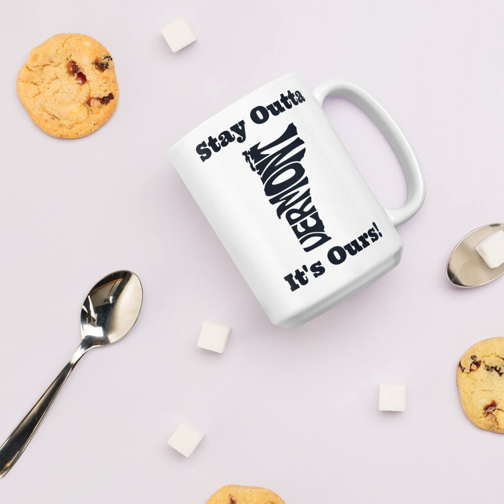 Stay Outta Vermont - Black Font - White Glossy Mug