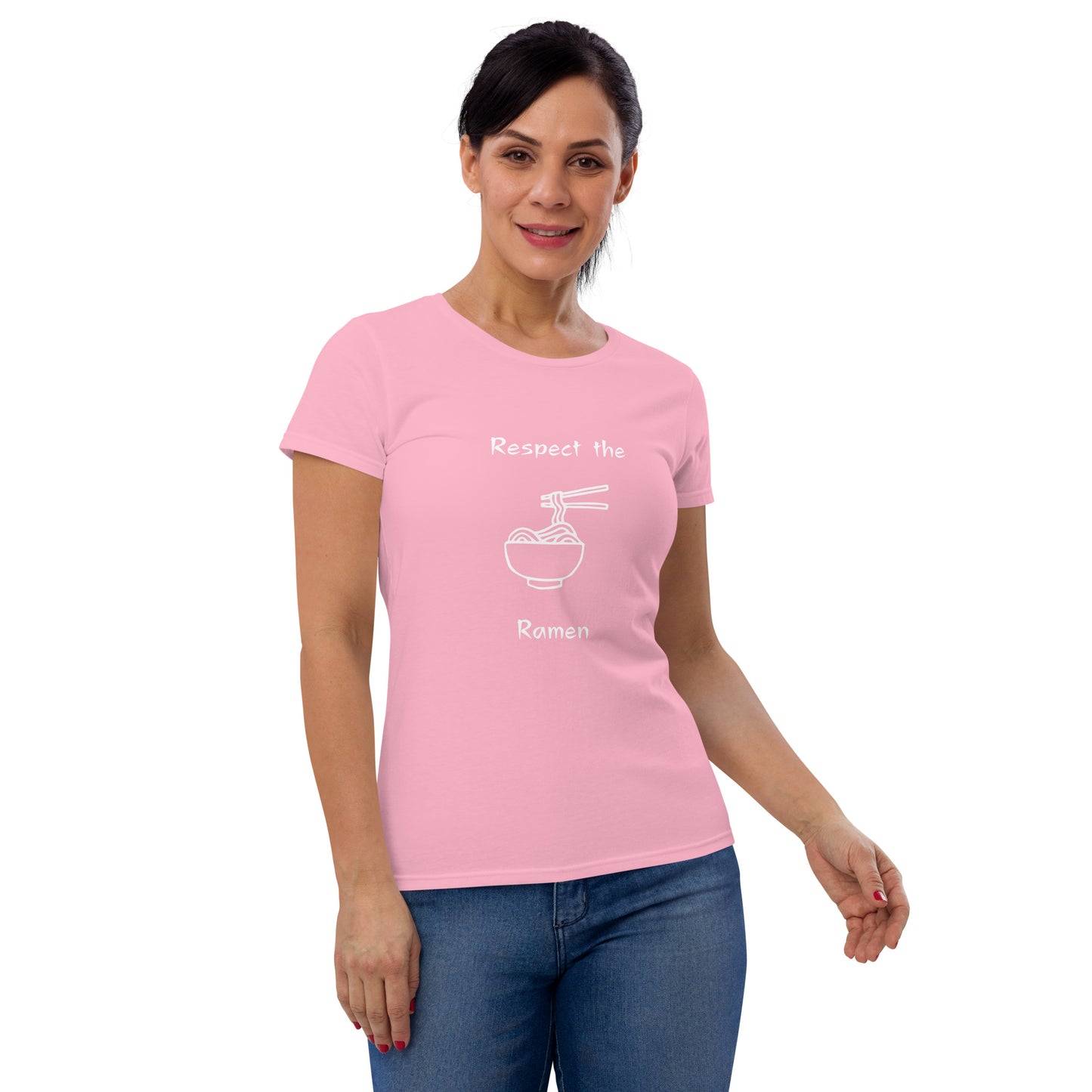 Respect the Ramen - Women's Fitted Short Sleeve T-Shirt