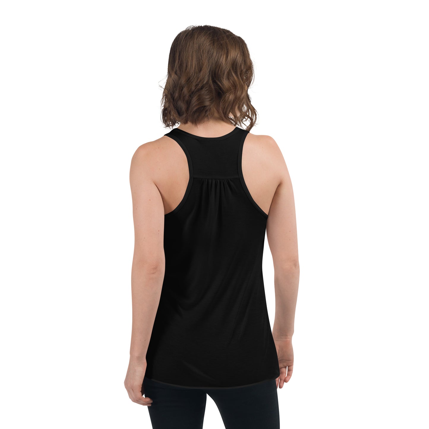 Mama Bear - Women's Flowy Racerback Tank - Black and Dark Grey Available